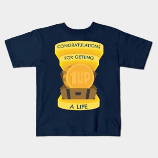 Congratulations for Getting a Life - Coin in Treasure Chest Kids T-Shirt